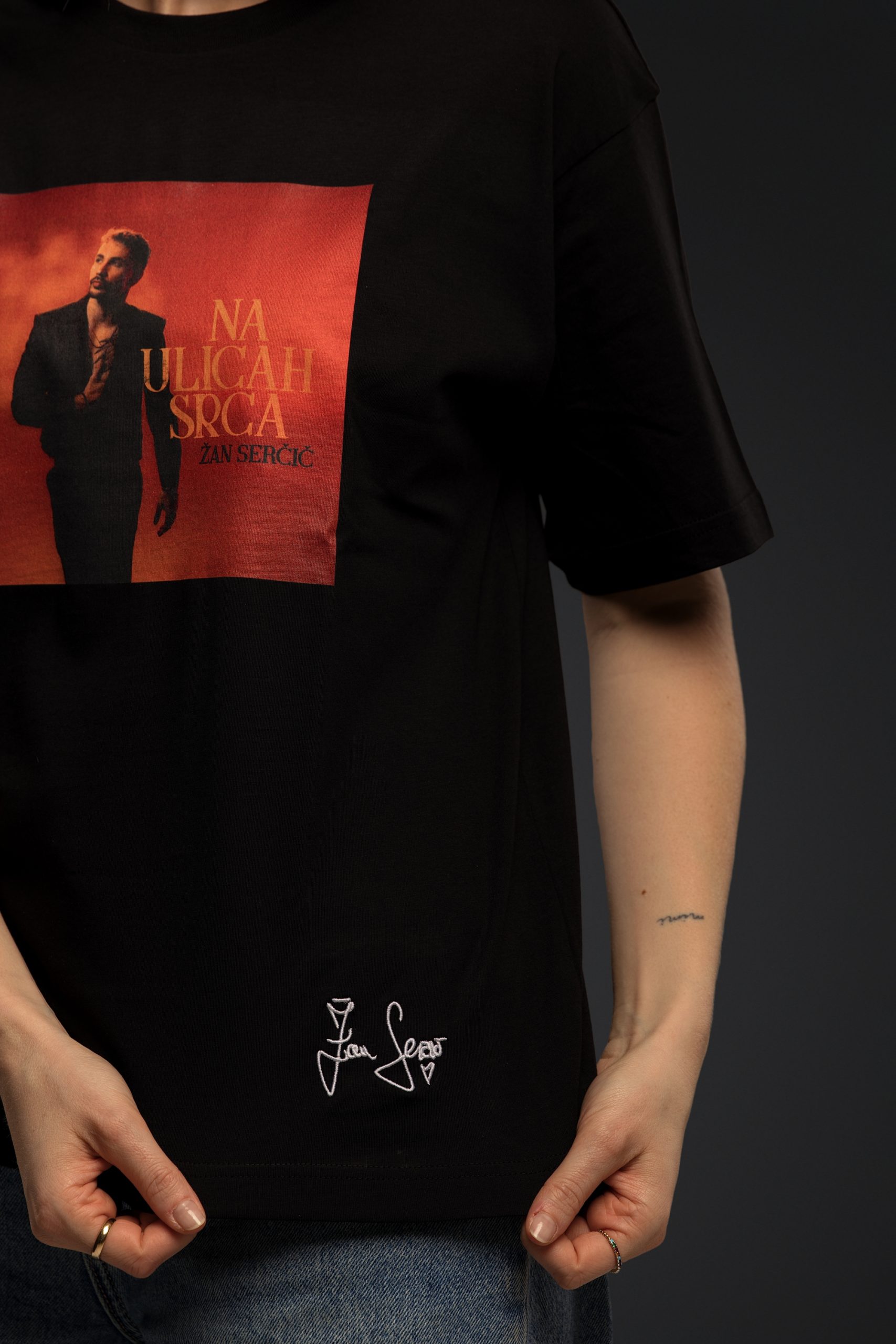 T-SHIRT ČRNI NA ULICAH SRCA (Album Release - Limited Edition) - slika 6