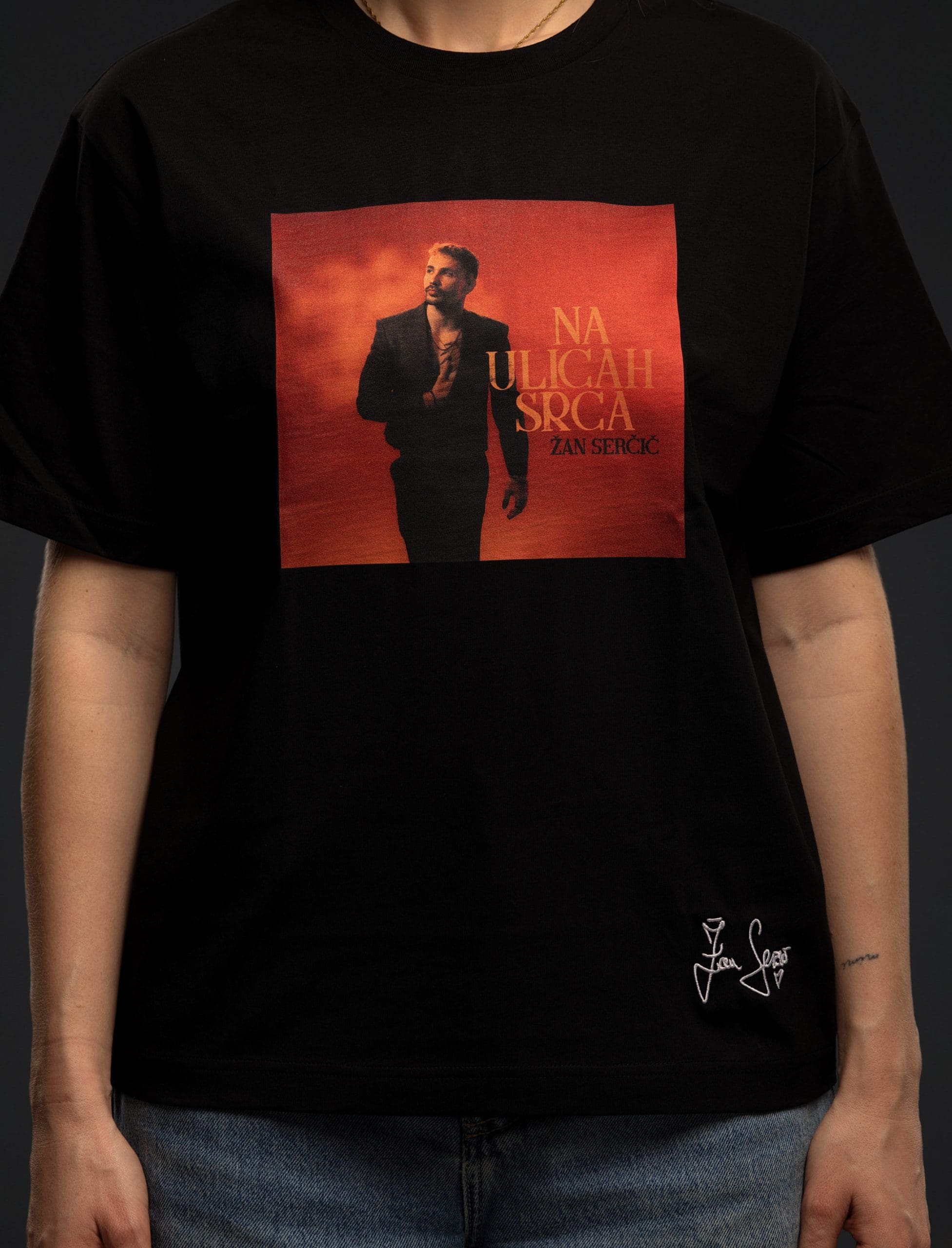 T-SHIRT ČRNI NA ULICAH SRCA (Album Release - Limited Edition) - slika 2