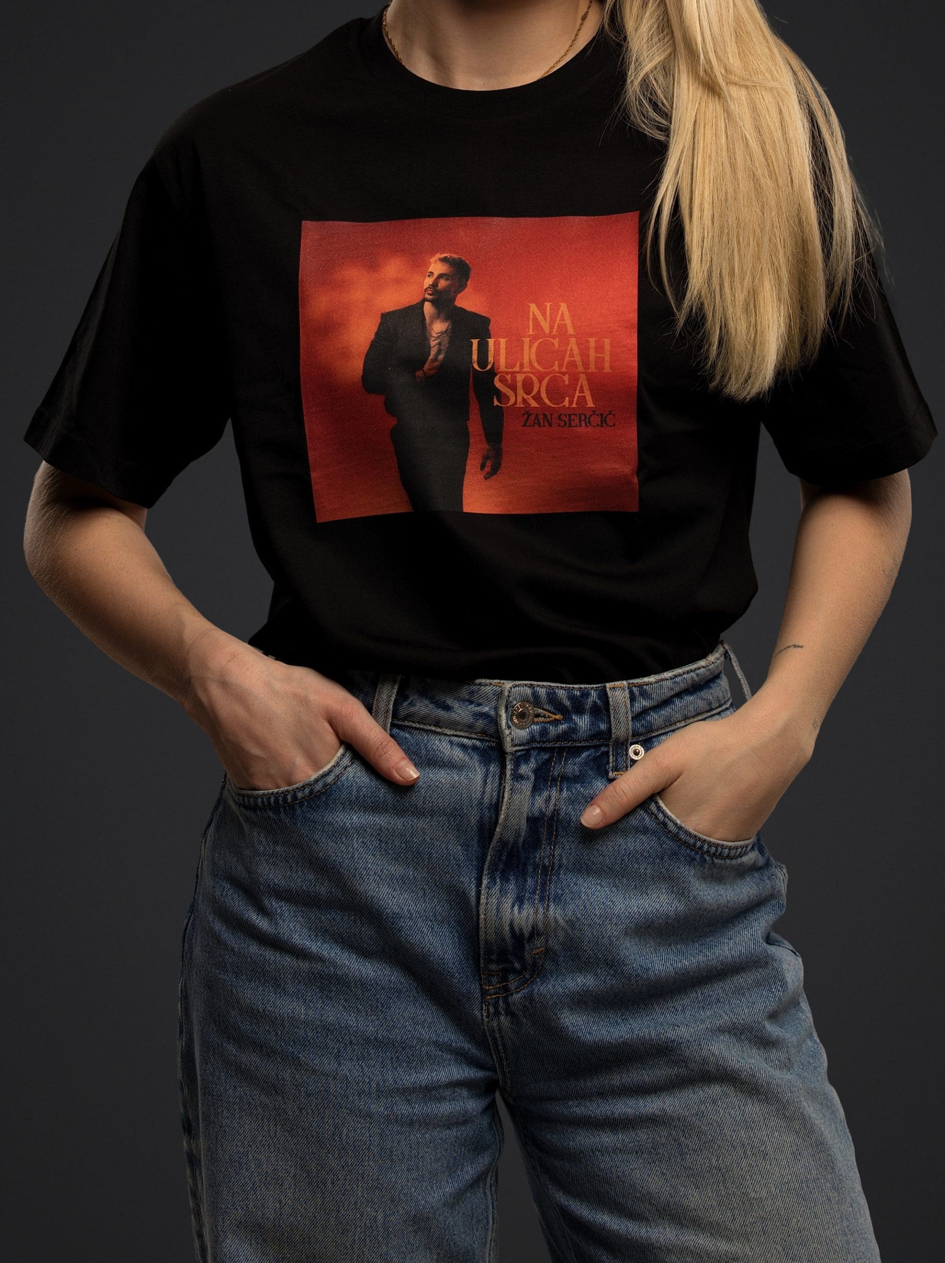 T-SHIRT ČRNI NA ULICAH SRCA (Album Release - Limited Edition) - slika 3