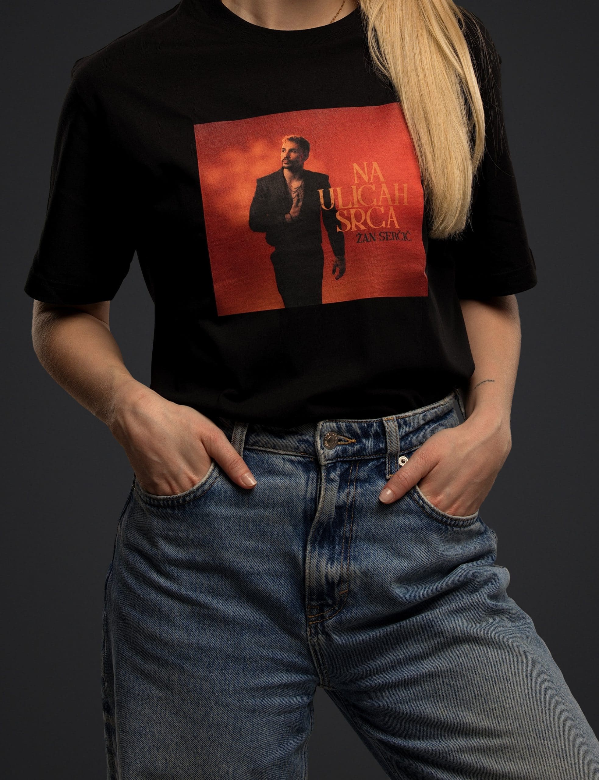 T-SHIRT ČRNI NA ULICAH SRCA (Album Release - Limited Edition)