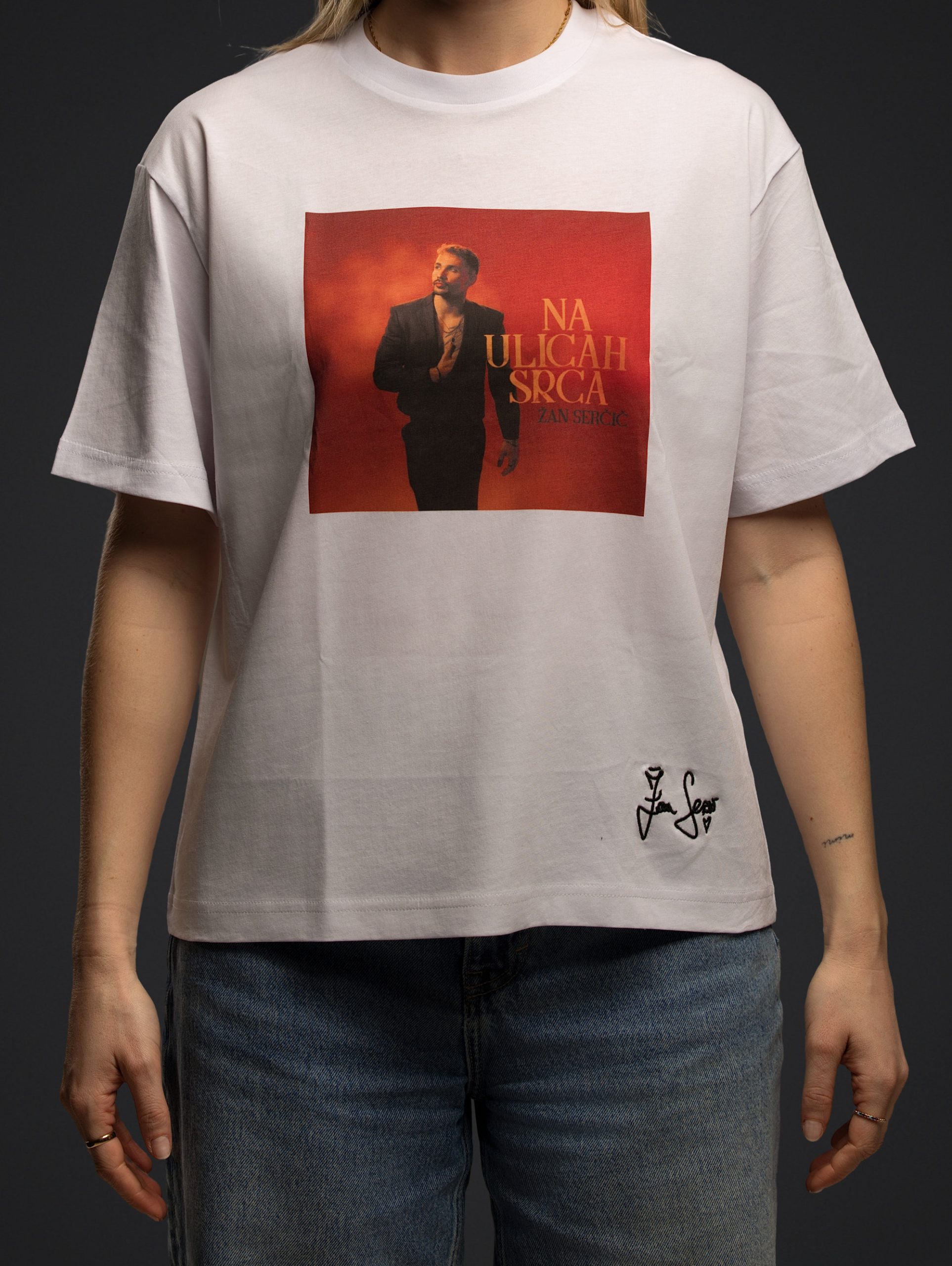T-SHIRT BELI NA ULICAH SRCA (Album Release - Limited Edition) - slika 2