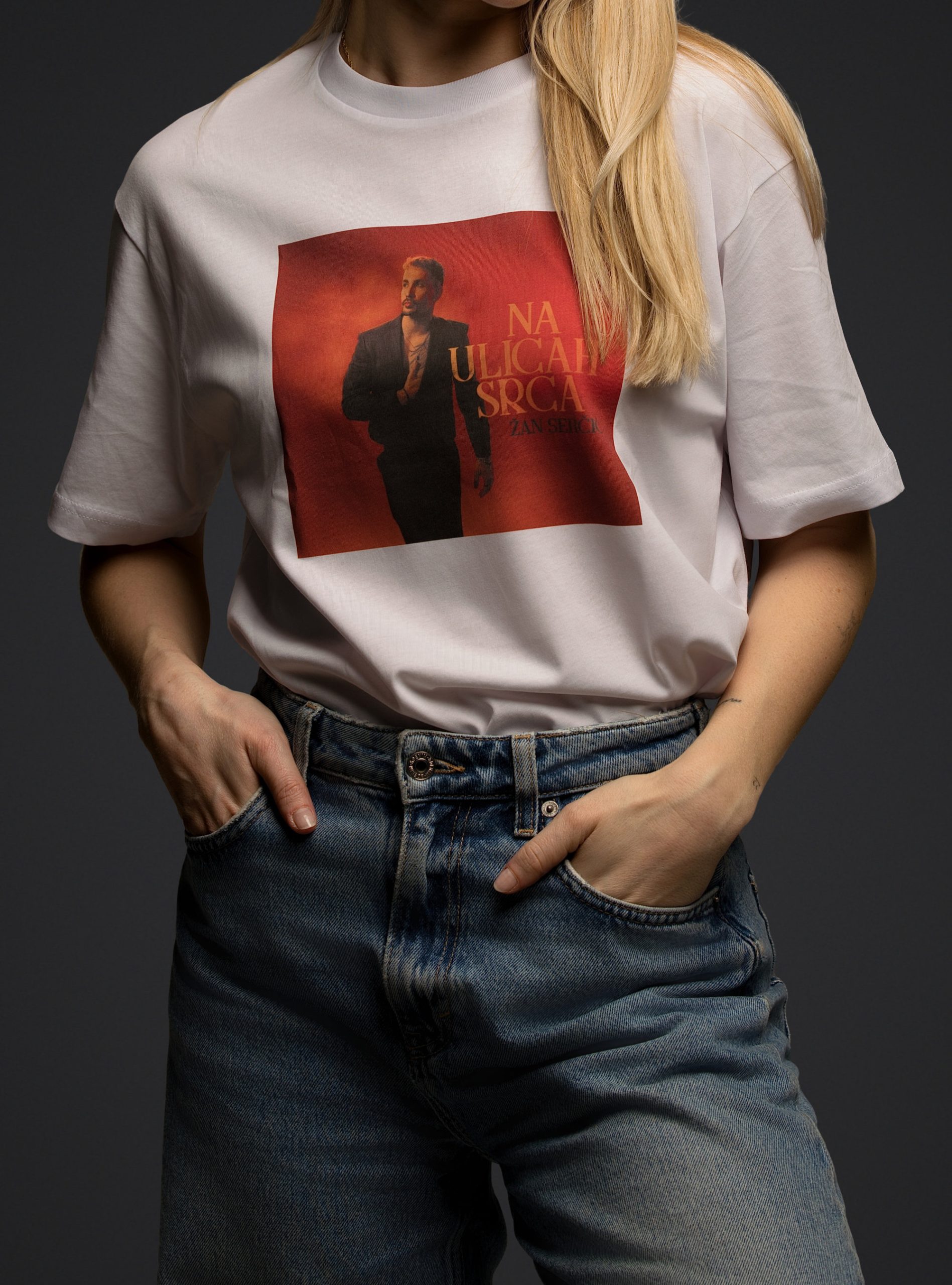T-SHIRT BELI NA ULICAH SRCA (Album Release - Limited Edition) - slika 3